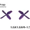 HQ Micro Whoop 1.6x1.6x4 1.5mm Shaft (40mm) - Purple -Airplanes Store hqprop 16x16x4 micro whoop 40mm prop 15mmp