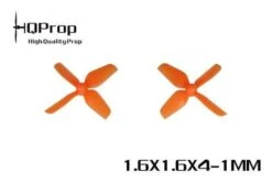 HQ Micro Whoop 1.6x1.6x4 1.0mm Shaft (40mm) - Orange