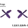 HQ Micro Whoop 1.6x1.6x4 1.0mm Shaft (40mm) - Purple -Airplanes Store hqprop 16x16x4 micro whoop 40mm prop 1mmp