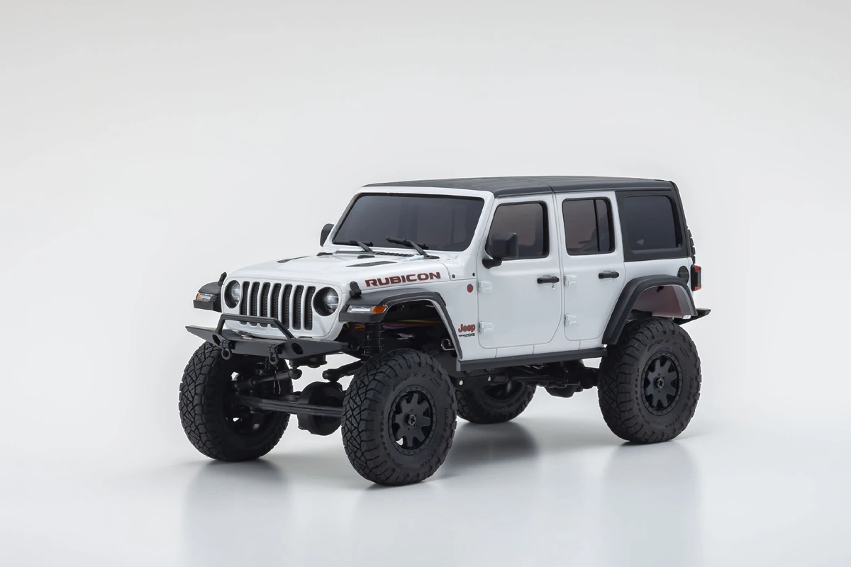 Kyosho 32521W Mini-Z 4x4 Jeep Wrangler Unlimited Rubicon, Bright White, Readyset 4 Kyosho 32521W Mini-Z 4x4 Jeep Wrangler Unlimited Rubicon, Bright White, Readyset - Image 2