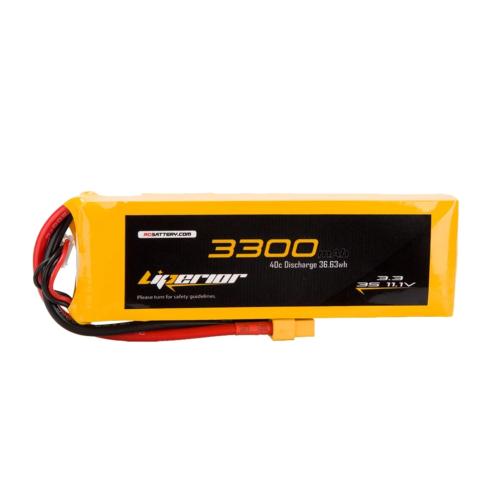 RC BATTERY Liperior 3300mAh 3S 40C 11.1V Lipo Battery With XT60 Plug 3 RC BATTERY Liperior 3300mAh 3S 40C 11.1V Lipo Battery With XT60 Plug