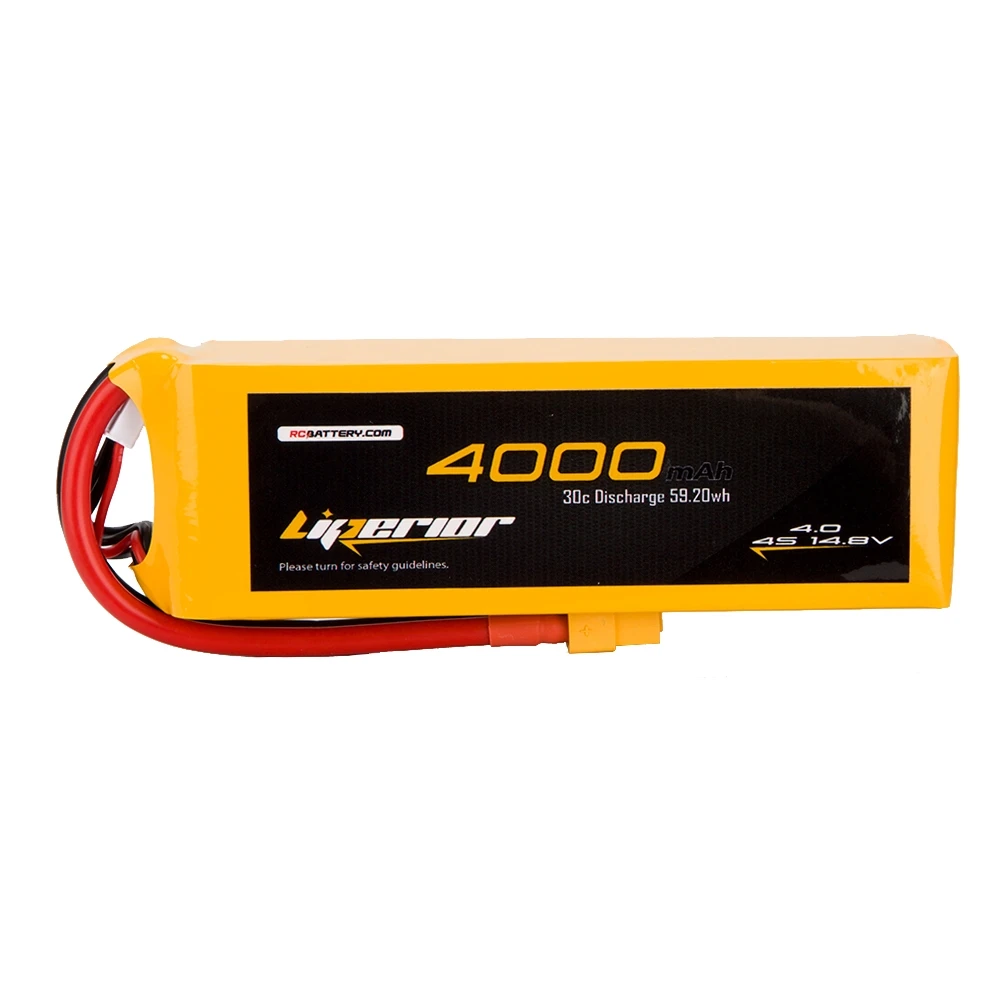 RC BATTERY Liperior 4000mAh 4S 30C 14.8V Lipo Battery With XT60 Plug 3 RC BATTERY Liperior 4000mAh 4S 30C 14.8V Lipo Battery With XT60 Plug