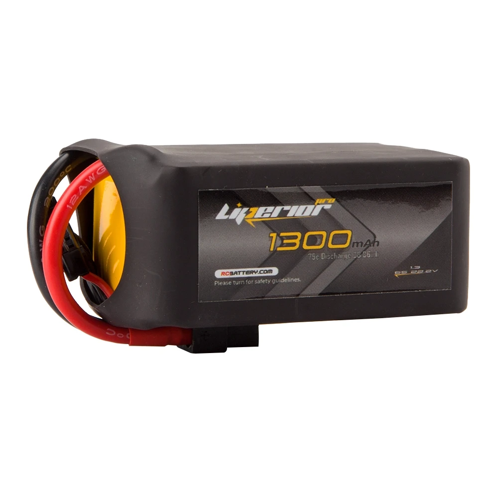 RC BATTERY Liperior Pro 1300mAh 6S 75C 22.2V Lipo Battery With XT60 Plug 3 RC BATTERY Liperior Pro 1300mAh 6S 75C 22.2V Lipo Battery With XT60 Plug