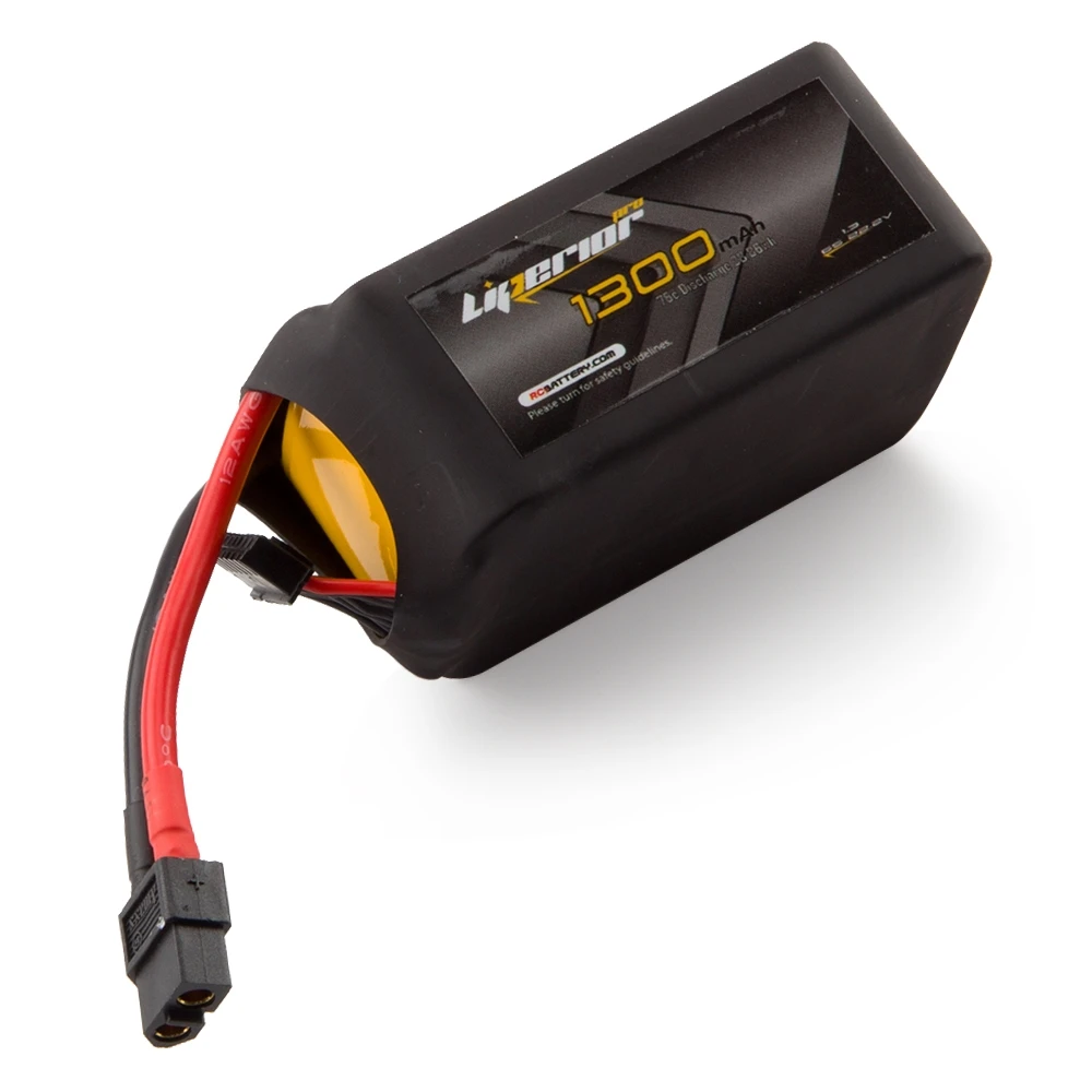 RC BATTERY Liperior Pro 1300mAh 6S 75C 22.2V Lipo Battery With XT60 Plug 4 RC BATTERY Liperior Pro 1300mAh 6S 75C 22.2V Lipo Battery With XT60 Plug - Image 2
