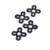 4PCS Silicone Anti-vibration Motor Pad In For 13XX 14XX Series Motor Black -Airplanes Store motorsoft3