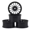 MST 24mm LM Wheel (Black) (4) (0mm Offset) W/12mm Hex -Airplanes Store mxs 832502bk