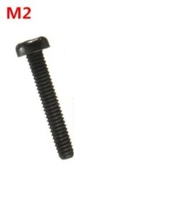 20 Pcs M2 Black Round Nylon Screws Phillips Plastic Round Head Screws Bolt - 12mm