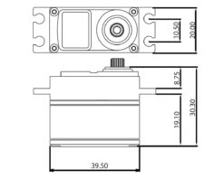 ProTek RC 160SS Low Profile Super Speed Metal Gear Servo High Voltage/Metal Case -Airplanes Store ptk 160ss 2