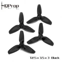HQ Durable PC Prop T2.5X3.5X3: Black (2CW+2CCW)