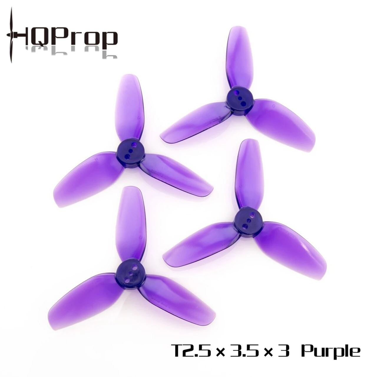 HQ Durable PC Prop T2.5X3.5X3: Purple (2CW+2CCW) 3 HQ Durable PC Prop T2.5X3.5X3: Purple (2CW+2CCW)