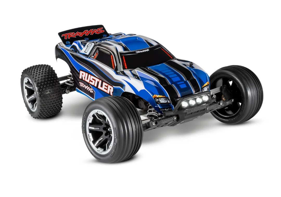 Traxxas Rustler 1/10 RTR Stadium Truck Blue With LED Lights 3 Traxxas Rustler 1/10 RTR Stadium Truck Blue With LED Lights