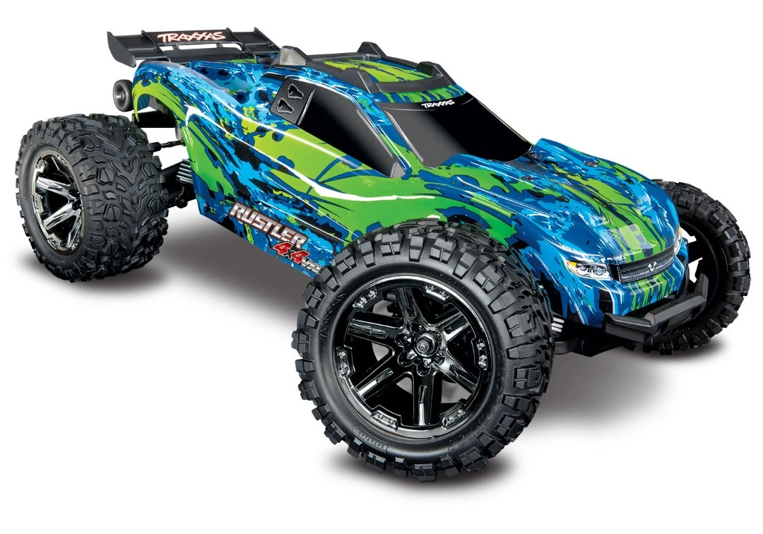 Traxxas Rustler VXL Brushless 1/10 RTR 4x4 Stadium Truck - Green 3 Traxxas Rustler VXL Brushless 1/10 RTR 4x4 Stadium Truck - Green