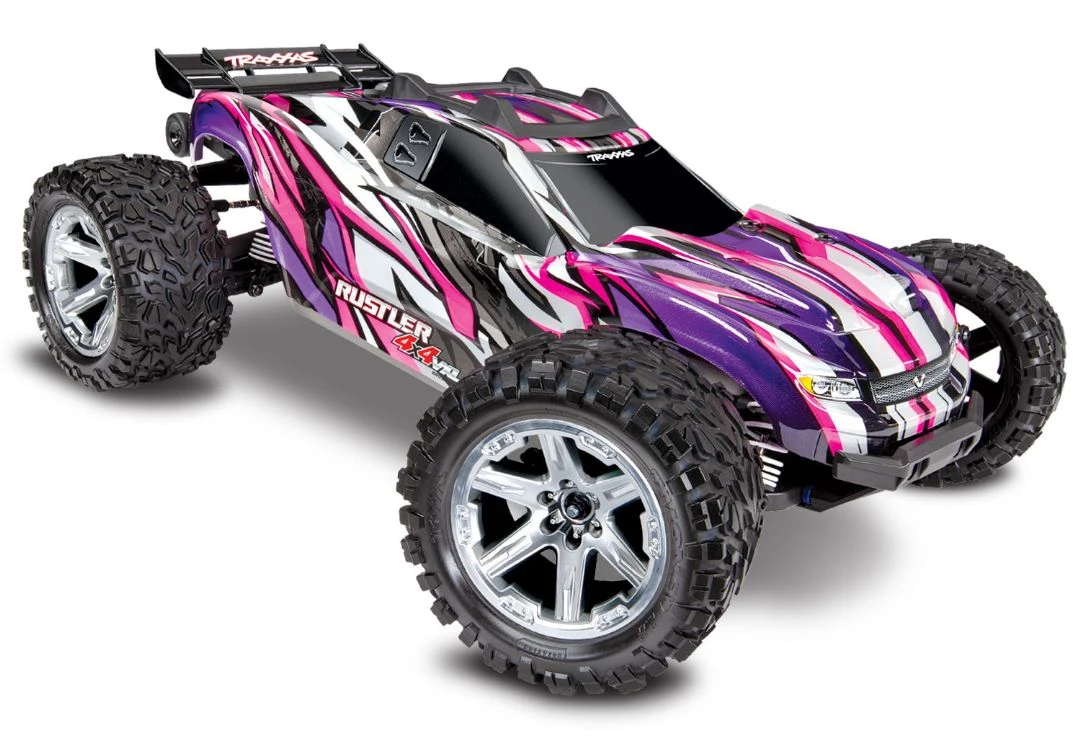 Traxxas Rustler VXL Brushless 1/10 RTR 4x4 Stadium Truck - Pink 3 Traxxas Rustler VXL Brushless 1/10 RTR 4x4 Stadium Truck - Pink