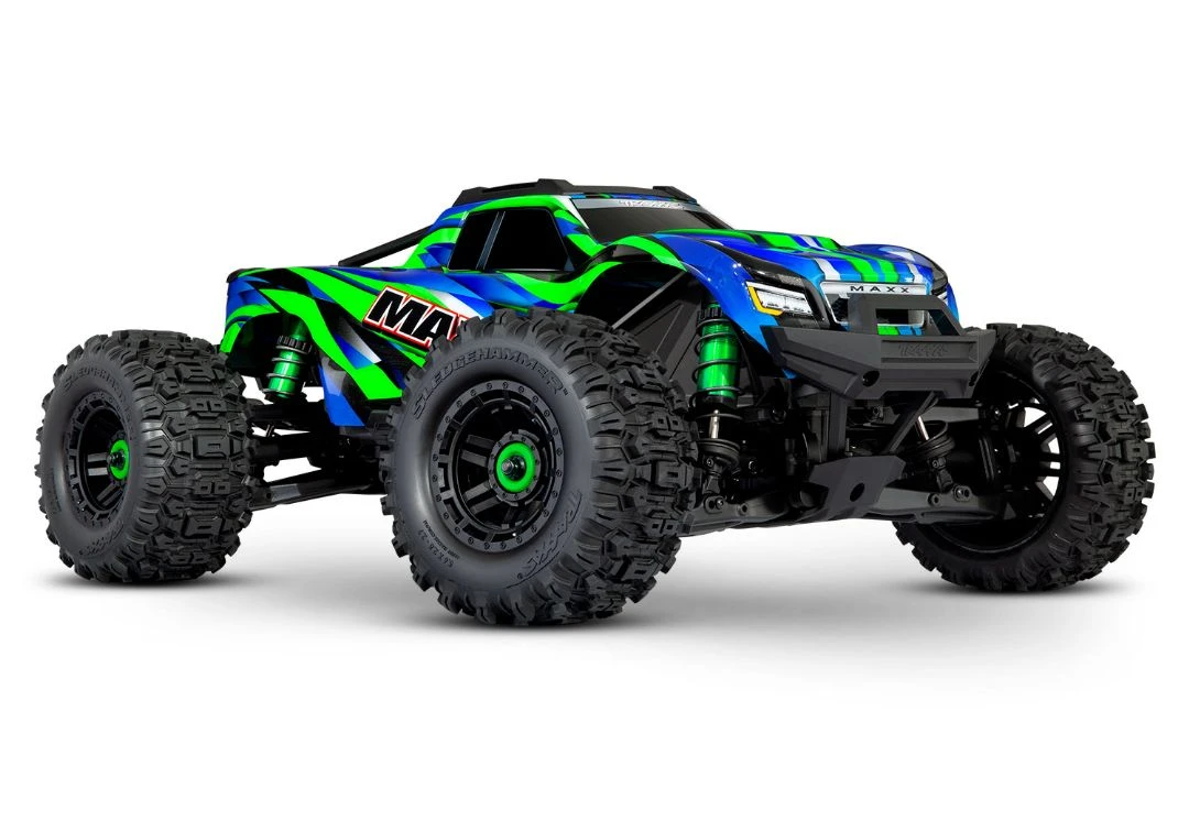 Traxxas Maxx 4S V2 Brushless Monster Truck W/ WideMaxx RTR - Green 3 Traxxas Maxx 4S V2 Brushless Monster Truck W/ WideMaxx RTR - Green